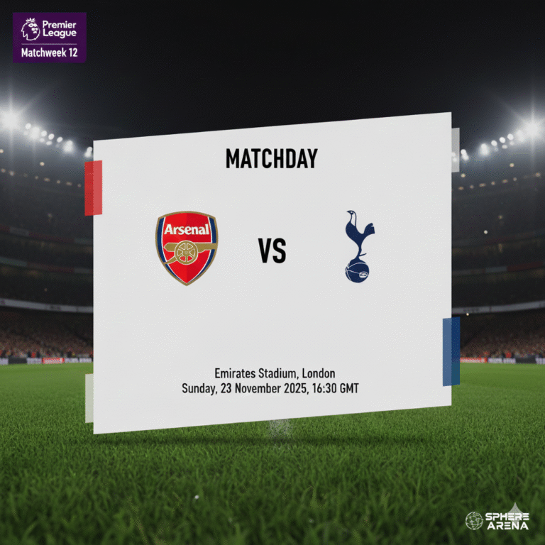 Arsenal vs Tottenham: Preview, Prediction & Lineups | Premier League 2025/26