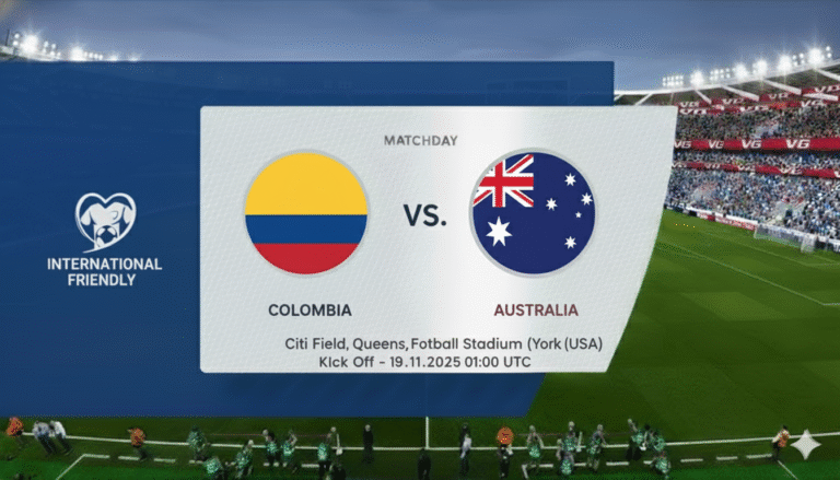 Colombia vs Australia — Preview & Prediction International Friendly 2025/26