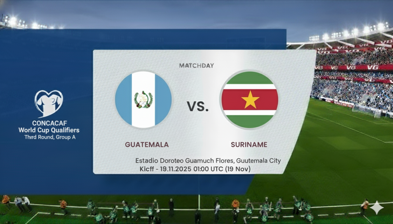 Guatemala vs Suriname — Preview & Prediction World Cup Qualifiers 2025/26