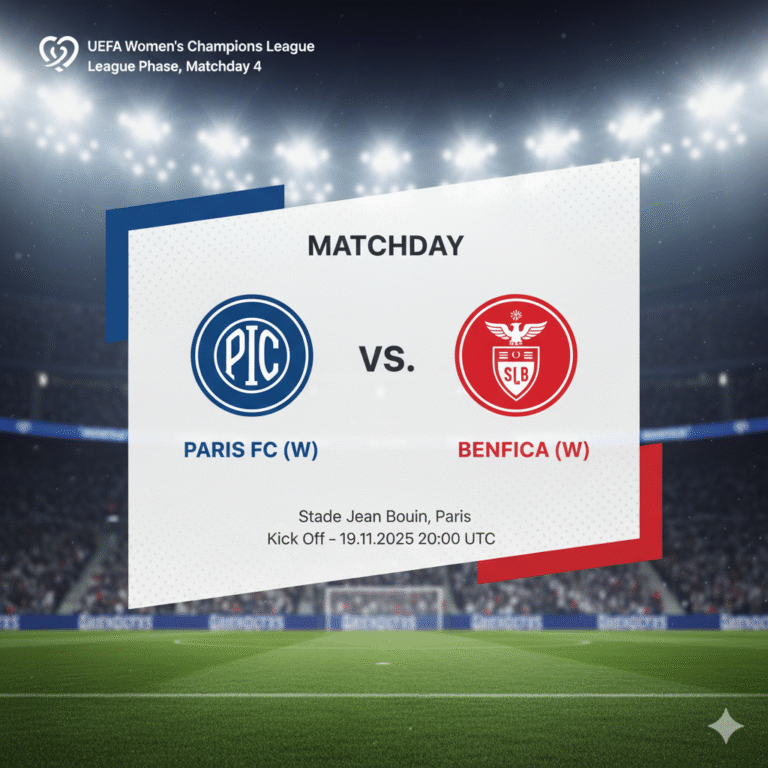 Paris FC (W) vs Benfica (W) — Preview & Prediction UEFA Women's Champions League 2025/26