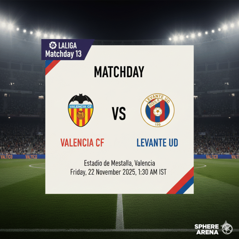Valencia CF vs Levante UD Preview, Prediction & Lineups La Liga 2025/26
