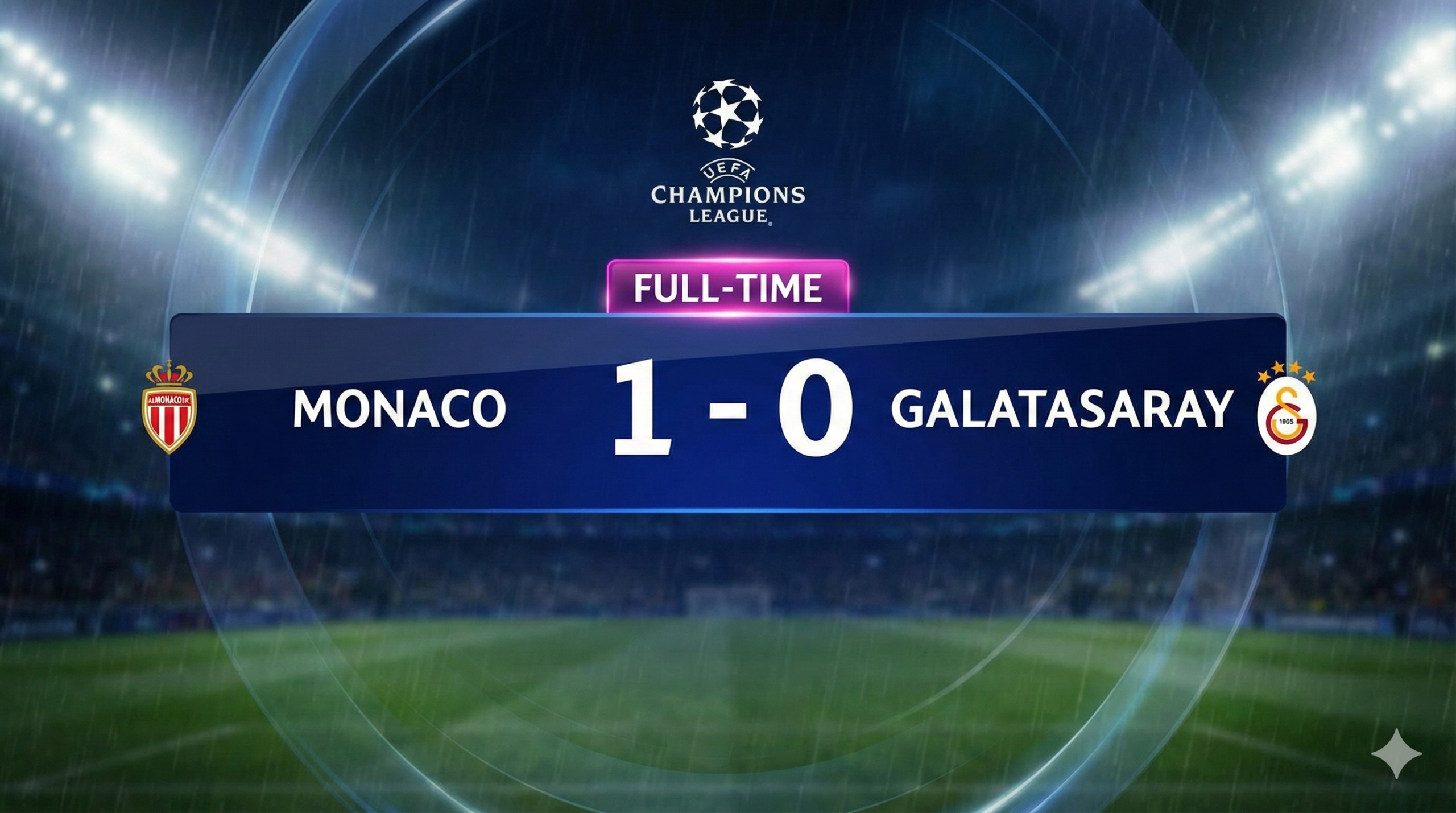 Monaco 1–0 Galatasaray UCL Match Report & Highlights