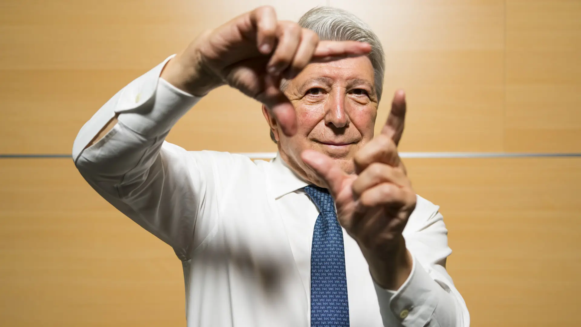 Atlético Madrid president Enrique Cerezo pictured at the Riyadh Air Metropolitano Stadium"
