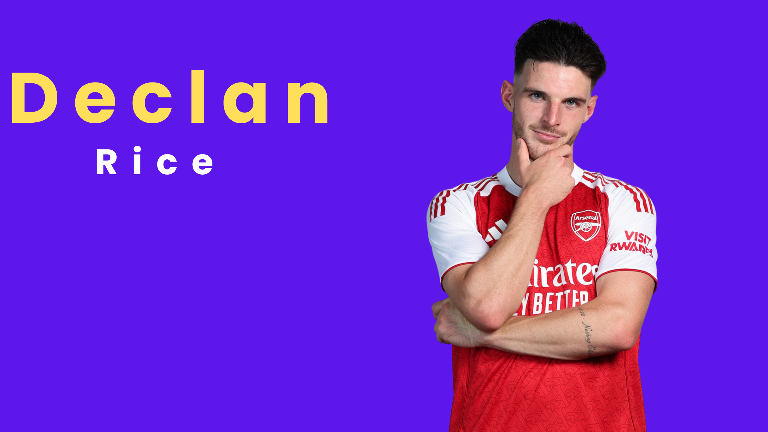 Declan Rice in action for Arsenal during the 2025/26 Premier League season