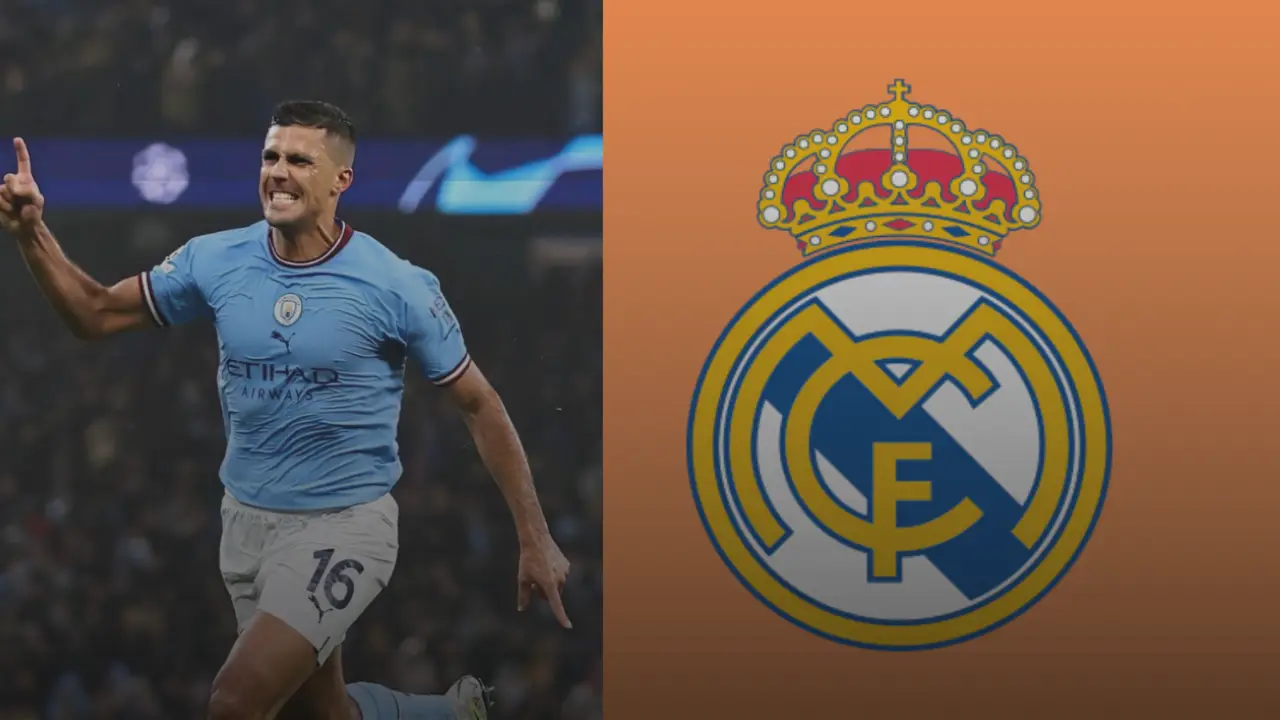 odri in action for Manchester City, tipped for a Real Madrid transfer in 2026