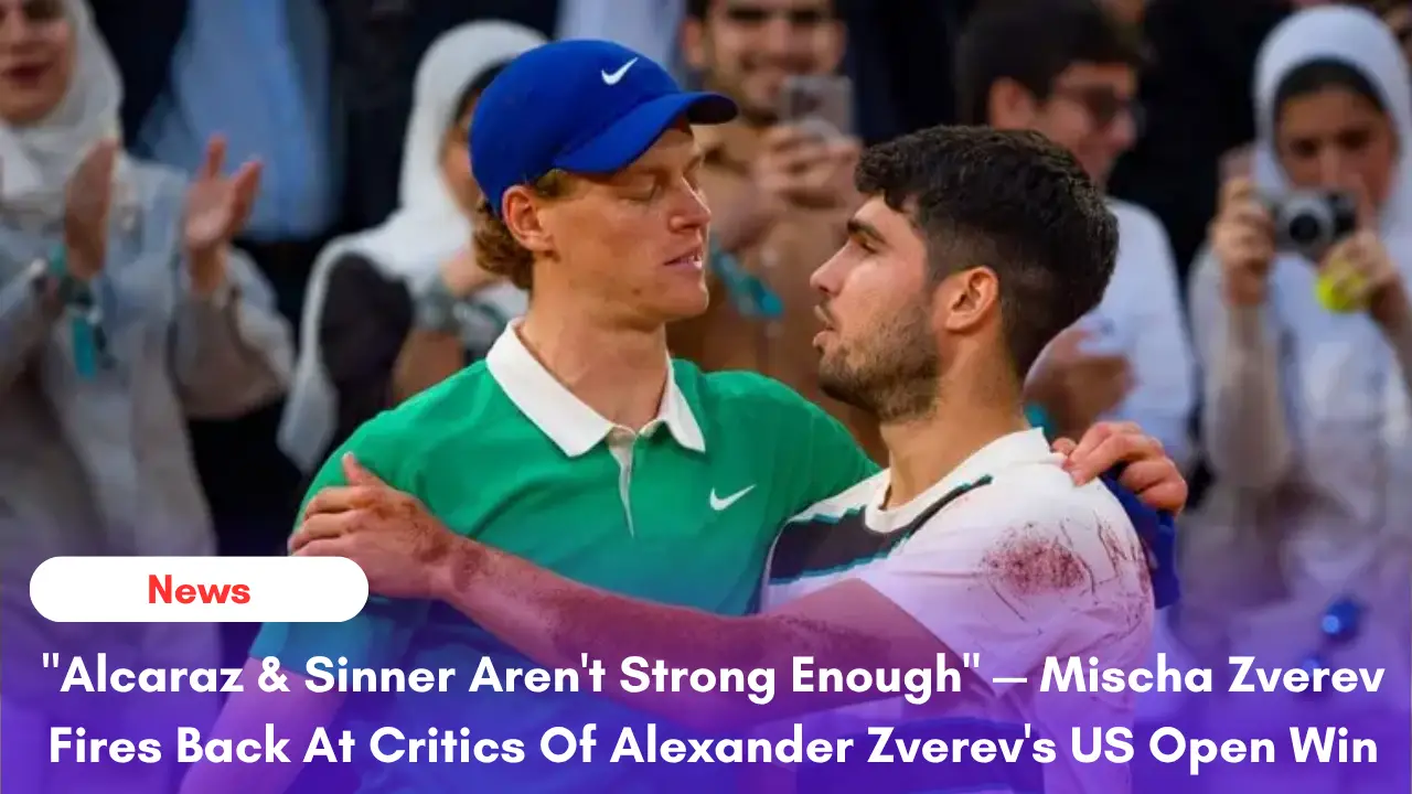 "Alexander Zverev holds the US Open trophy after beating Ben Shelton in the 2026 final"