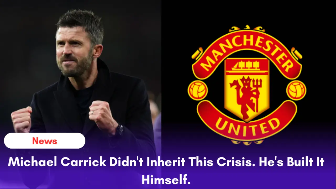 "Michael Carrick watches on from the touchline as Manchester United pressure mounts"