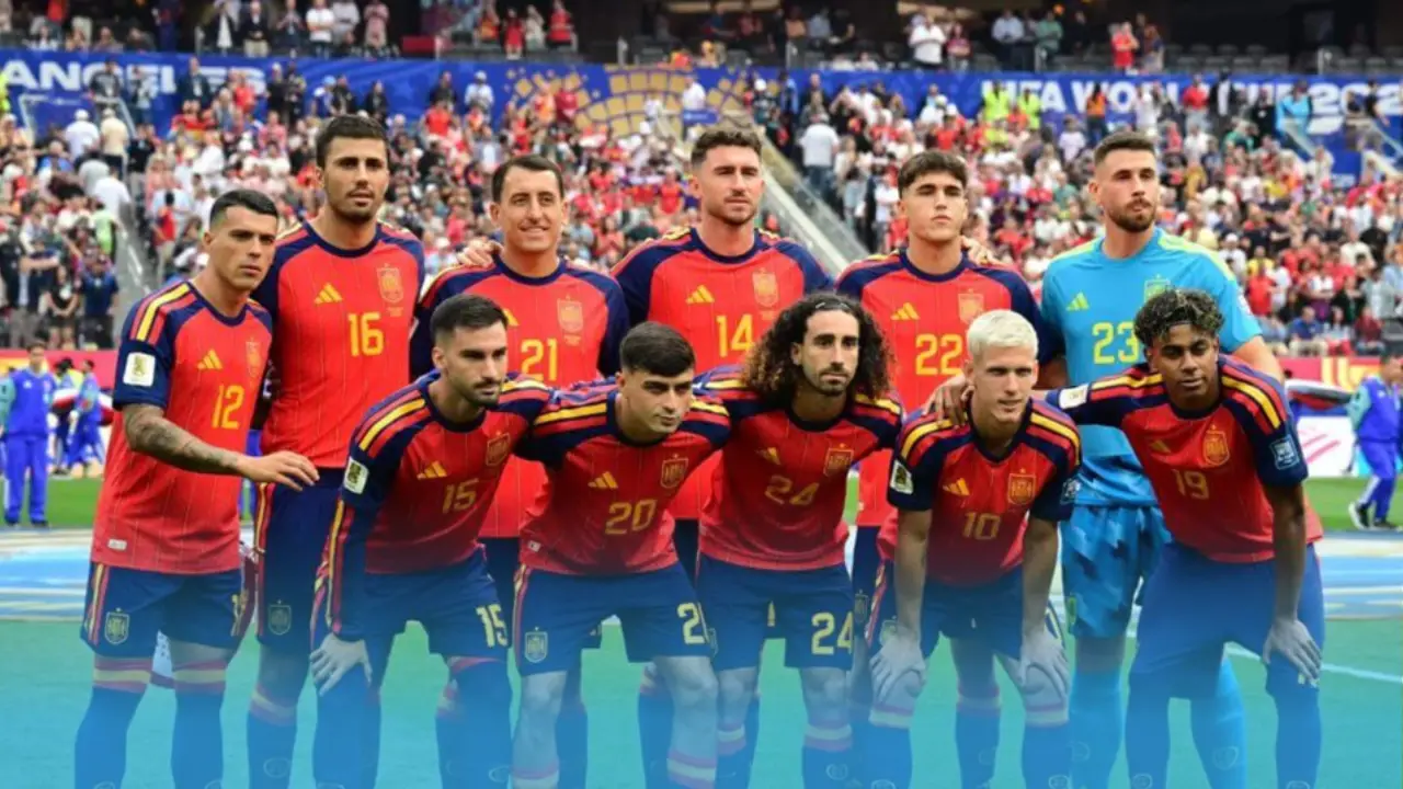 Spain Nations League squad announcement with World Cup trophy in Ceuta